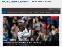 Tablet Screenshot of footballsierraleone.net